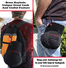 Load image into Gallery viewer, Antourage American Flag Distressed Cotton Keyhole Hat Collection - Wholesale: Black / Red Line 10 Units / $8.50 Each