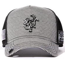 Load image into Gallery viewer, Red Monkey Rich Houndstooth Black RM1485 Limited Edition Unisex Trucker Hat Cap<br>