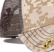 Load image into Gallery viewer, Red Monkey RM Militia Desert Camo Hat RM1050 Limited Edition Unisex Trucker Cap