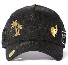 Load image into Gallery viewer, Red Monkey Palms `26 Black Hat RM1195 Limited Edition Unisex Trucker Cap
