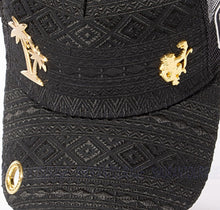 Load image into Gallery viewer, Red Monkey Palms `26 Black Hat RM1195 Limited Edition Unisex Trucker Cap