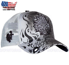Load image into Gallery viewer, Red Monkey Aztec Medallion Grey RM1247 New Limited Edition Unisex Trucker Hat Cap