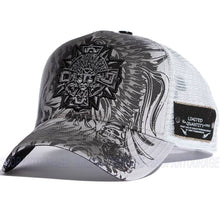 Load image into Gallery viewer, Red Monkey Aztec Medallion Grey RM1247 New Limited Edition Unisex Trucker Hat Cap