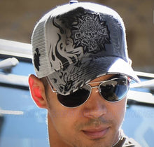 Load image into Gallery viewer, Red Monkey Aztec Medallion Grey RM1247 New Limited Edition Unisex Trucker Hat Cap