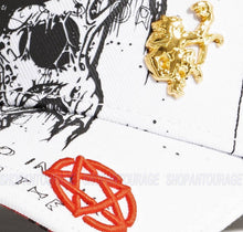 Load image into Gallery viewer, Red Monkey Demon Skull White RM1439 Limited Edition Unisex Trucker Hat Cap