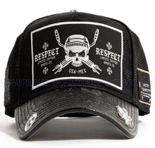 Load image into Gallery viewer, Red Monkey Designs Respect Collection Welder Worker RM1444 New Limited Edition Trucker Snapback Hat Cap Black