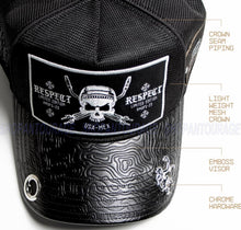 Load image into Gallery viewer, Red Monkey Designs Respect Collection Welder Worker RM1444 New Limited Edition Trucker Snapback Hat Cap Black
