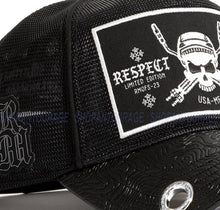 Load image into Gallery viewer, Red Monkey Designs Respect Collection Welder Worker RM1444 New Limited Edition Trucker Snapback Hat Cap Black