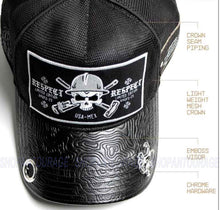 Load image into Gallery viewer, Red Monkey Designs Respect Collection Pipe Fitter RM1445 New Limited Edition Trucker Snapback Hat Cap Black