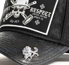Load image into Gallery viewer, Red Monkey Designs Respect Collection Pipe Fitter RM1445 New Limited Edition Trucker Snapback Hat Cap Black