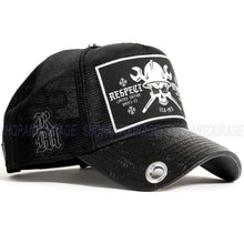 Load image into Gallery viewer, Red Monkey Designs Respect Collection Iron Worker RM1446 New Limited Edition Trucker Snapback Hat Cap Black