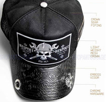 Load image into Gallery viewer, Red Monkey Designs Respect Collection Iron Worker RM1446 New Limited Edition Trucker Snapback Hat Cap Black