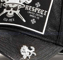 Load image into Gallery viewer, Red Monkey Designs Respect Collection Iron Worker RM1446 New Limited Edition Trucker Snapback Hat Cap Black