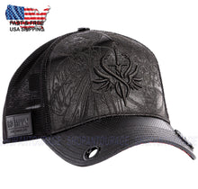 Load image into Gallery viewer, Red Monkey Half Heaven Black RM1449 New Limited Edition Unisex Trucker Hat Cap<br>