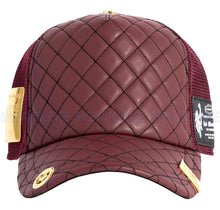 Load image into Gallery viewer, Red Monkey Luxe Burgundy RM1461 New Limited Edition Unisex Trucker Hat Cap