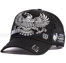 Load image into Gallery viewer, Red Monkey Americana Black RM1465 New Limited Edition Unisex Trucker Hat Cap