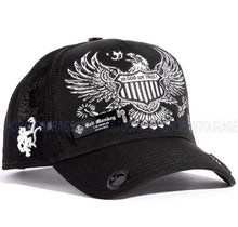 Load image into Gallery viewer, Red Monkey Americana Black RM1465 New Limited Edition Unisex Trucker Hat Cap