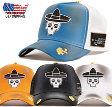 Load image into Gallery viewer, Red Monkey Sombrero Sugar Skull Limited Unisex Trucker Hat Cap RM1470 | 4 Colors
