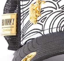 Load image into Gallery viewer, Red Monkey Fire Skull Black RM1476 New Limited Edition Unisex Trucker Hat Cap