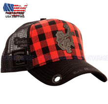 Load image into Gallery viewer, Red Monkey Buffalo Logo Black/Red RM1479 New Limited Edition Unisex Trucker Hat Cap