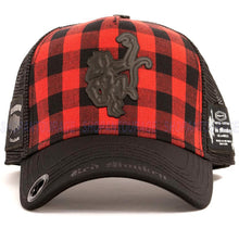 Load image into Gallery viewer, Red Monkey Buffalo Logo Black/Red RM1479 New Limited Edition Unisex Trucker Hat Cap