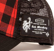 Load image into Gallery viewer, Red Monkey Buffalo Logo Black/Red RM1479 New Limited Edition Unisex Trucker Hat Cap