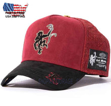 Load image into Gallery viewer, Red Monkey Rich King Burgundy RM1483 New Limited Edition Unisex Trucker Hat Cap