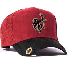 Load image into Gallery viewer, Red Monkey Rich King Burgundy RM1483 New Limited Edition Unisex Trucker Hat Cap