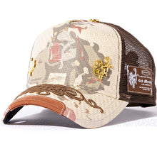 Load image into Gallery viewer, Red Monkey Rodeo Vintage Straw RM1487 New Limited Edition Unisex Trucker Hat Cap