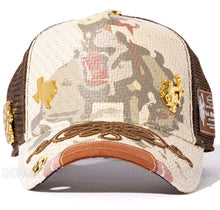 Load image into Gallery viewer, Red Monkey Rodeo Vintage Straw RM1487 New Limited Edition Unisex Trucker Hat Cap