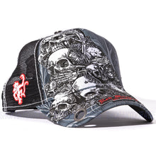 Load image into Gallery viewer, Red Monkey Hear See Speak No Evil RM1493 Limited Edition Unisex Trucker Hat Cap