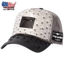 Load image into Gallery viewer, Red Monkey Power Hard Pistola Grey RM1511 New Limited Edition Unisex Trucker Hat Cap