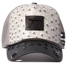 Load image into Gallery viewer, Red Monkey Power Hard Pistola Grey RM1511 New Limited Edition Unisex Trucker Hat Cap