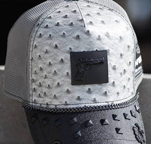 Load image into Gallery viewer, Red Monkey Power Hard Pistola Grey RM1511 New Limited Edition Unisex Trucker Hat Cap