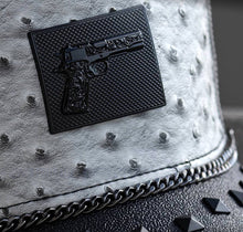 Load image into Gallery viewer, Red Monkey Power Hard Pistola Grey RM1511 New Limited Edition Unisex Trucker Hat Cap