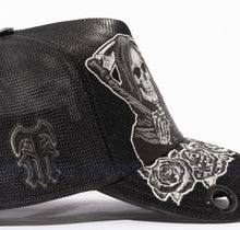 Load image into Gallery viewer, Red Monkey Grim Reaper 2025 Black RM1519 New Limited Edition Unisex Trucker Hat Cap