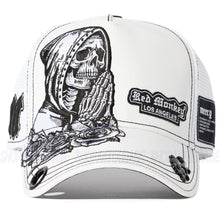 Load image into Gallery viewer, Red Monkey Mercy 2025 White RM1523 New Limited Edition Unisex Trucker Hat Cap