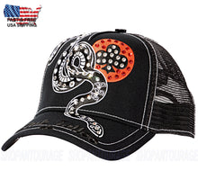 Load image into Gallery viewer, Red Monkey Club Tattoo Snake RM1546 EX Limited Unisex Trucker Snapback Hat Cap