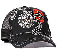 Load image into Gallery viewer, Red Monkey Club Tattoo Snake RM1546 EX Limited Unisex Trucker Snapback Hat Cap
