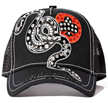Load image into Gallery viewer, Red Monkey Club Tattoo Snake RM1546 EX Limited Unisex Trucker Snapback Hat Cap