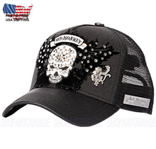 Load image into Gallery viewer, Red Monkey Winged Skull Exclusivo RM1553 EX New Limited Unisex Trucker Hat Cap