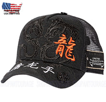 Load image into Gallery viewer, Red Monkey Dragon Slayer Black RM1555 New Limited Edition Unisex Trucker Hat Cap