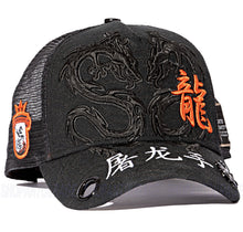 Load image into Gallery viewer, Red Monkey Dragon Slayer Black RM1555 New Limited Edition Unisex Trucker Hat Cap