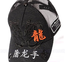 Load image into Gallery viewer, Red Monkey Dragon Slayer Black RM1555 New Limited Edition Unisex Trucker Hat Cap