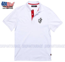 Load image into Gallery viewer, Red Monkey Classico White Polo RMP001 New Short Sleeve Polo T-shirt For Men