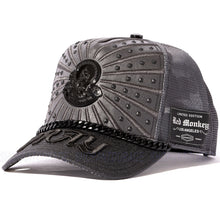 Load image into Gallery viewer, Red Monkey St. Jude Pray Hard Grey RM1512 Limited Edition Unisex Trucker Hat Cap