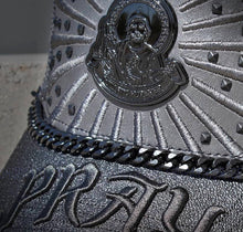 Load image into Gallery viewer, Red Monkey St. Jude Pray Hard Grey RM1512 Limited Edition Unisex Trucker Hat Cap