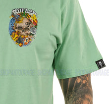 Load image into Gallery viewer, Sullen Subliminal SCM4061 Premium Short Sleeve Graphic Tattoo T-shirt For Men - Green