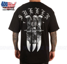 Load image into Gallery viewer, Sullen 3 Blades SCM4178 Short Sleeve Graphic Tattoo Skull T-shirt Top For Men