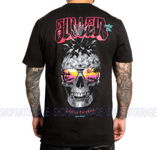 Load image into Gallery viewer, Sullen Pineapple Paradise Black SCM4340 Premium Short Sleeve Tattoo T-shirt for Men